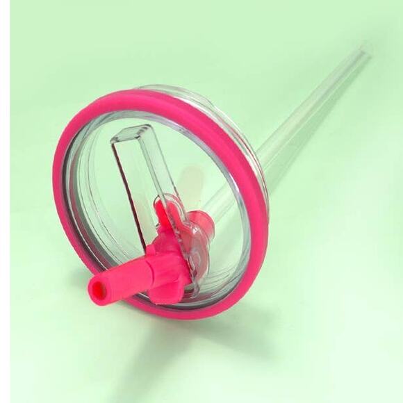 40 oz Pink Solid Color Insulated Stainless Steel Tumbler with Handle - Picture 6 of 6